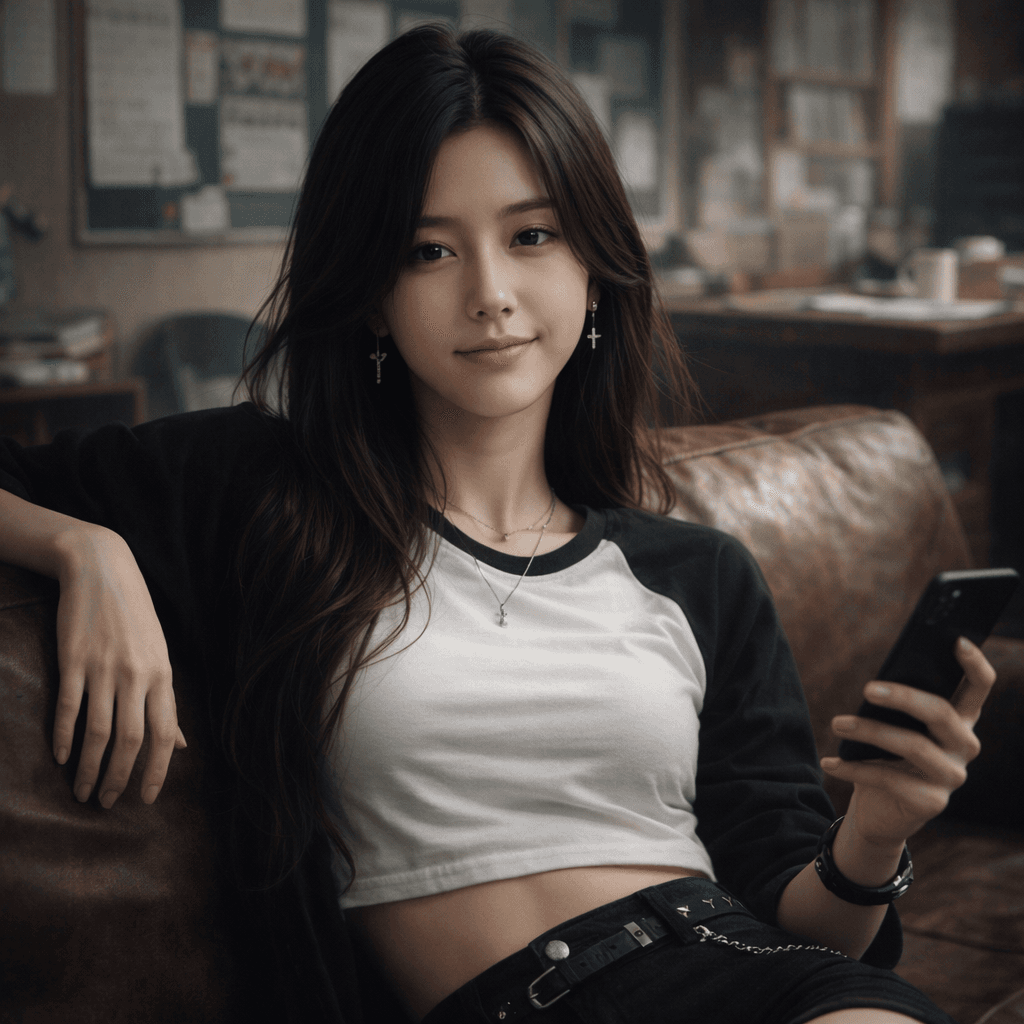 X프렌드 실사 캐릭터 감성 샷 5